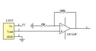 數(shù)字溫度傳感器電路和溫度傳感器代理的電壓和工作